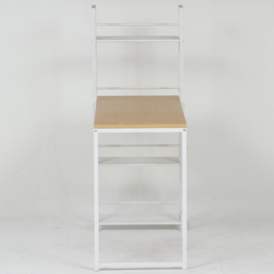 Amazon｜不二貿易 収納ラック付き パソコンデスク 幅120.5cm