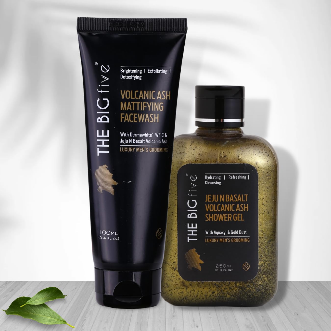 Jeju Volcanic Ash Combo | Facewash + Shower Gel | Pack of 2 | Instant Brightening | For Acne Free Skin | Product by Doctor