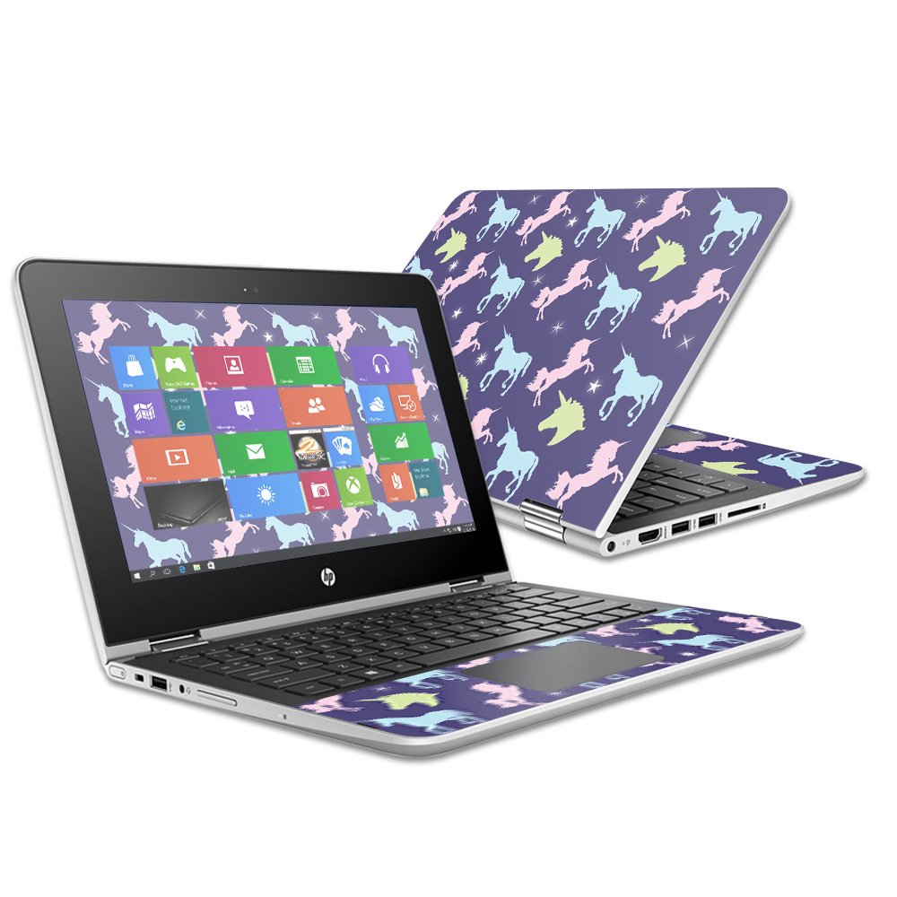 MightySkins Skin For HP Pavilion X360 15.6 (2018) - Unicorn Rave Vinyl Decal Wrap, Made In USA - View #4