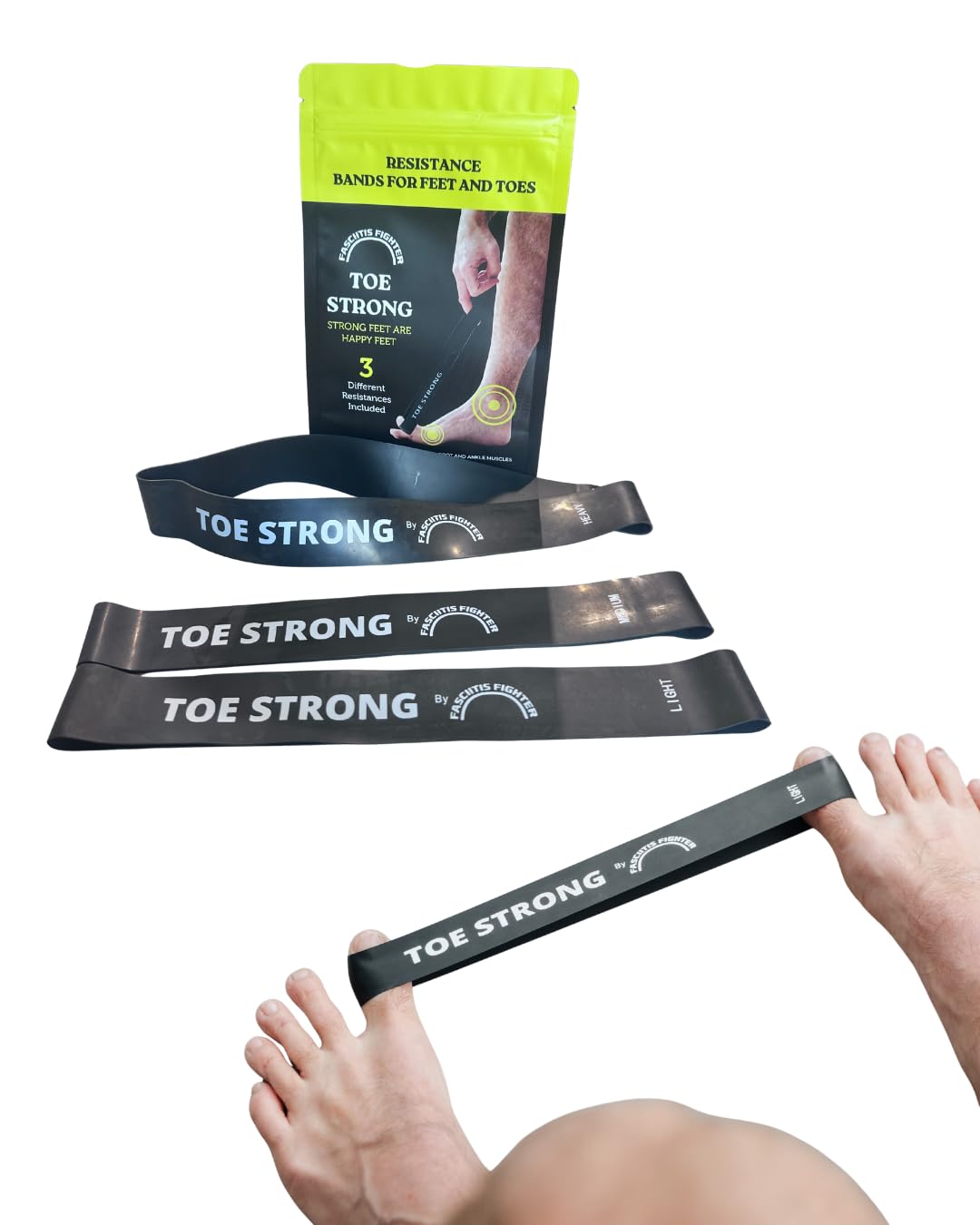 Toe Strong Loop Resistance Bands for Toe, Foot and Ankle Exercise and strengthening