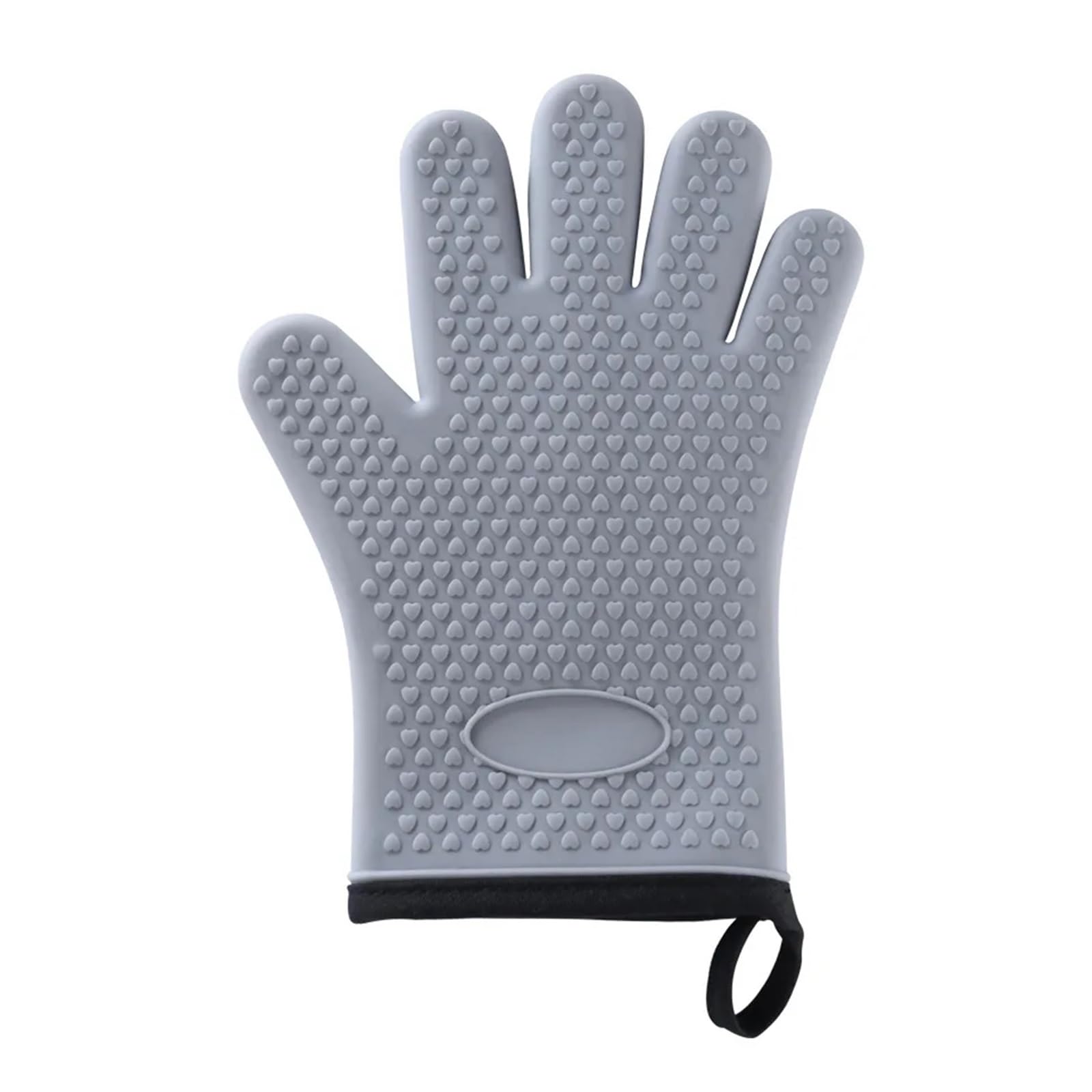 Weokdfha Grey Oven Gloves Silicone Glove Kitchen Grilling Gloves Oven Mitt Heat Resistant Non-Slip Cooking Bbq Grill Baking(Gray)