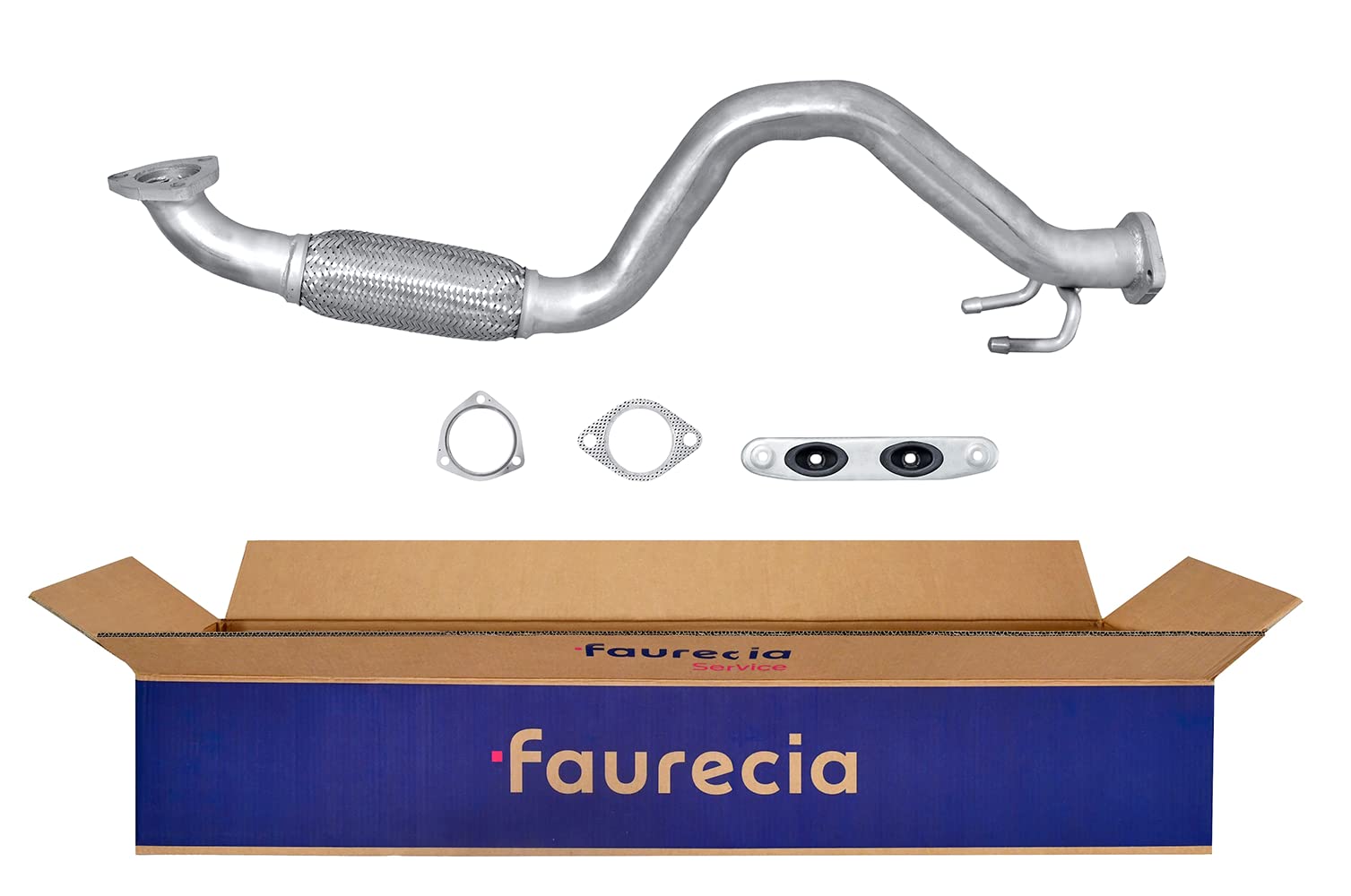 HELLA 8LA 366 001-391 Abgasrohr - Easy2Fit® Kit - vorne - einteilig - Set mit Anbauteilen