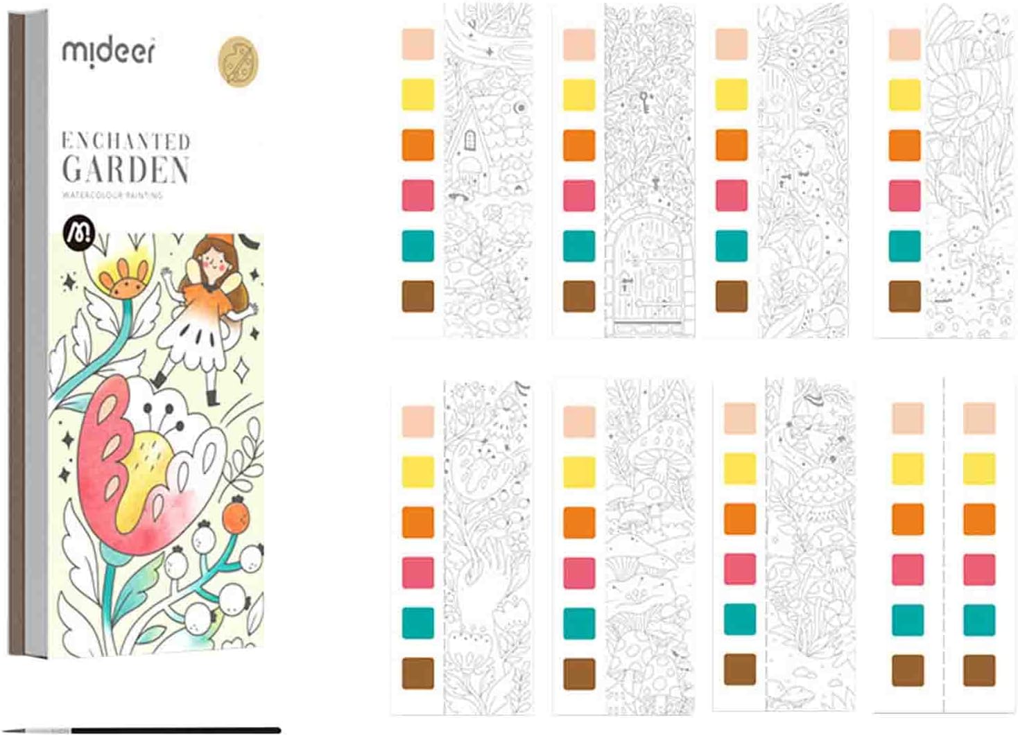 Pocket Watercolor Painting Book Watercolor Paint Bookmark