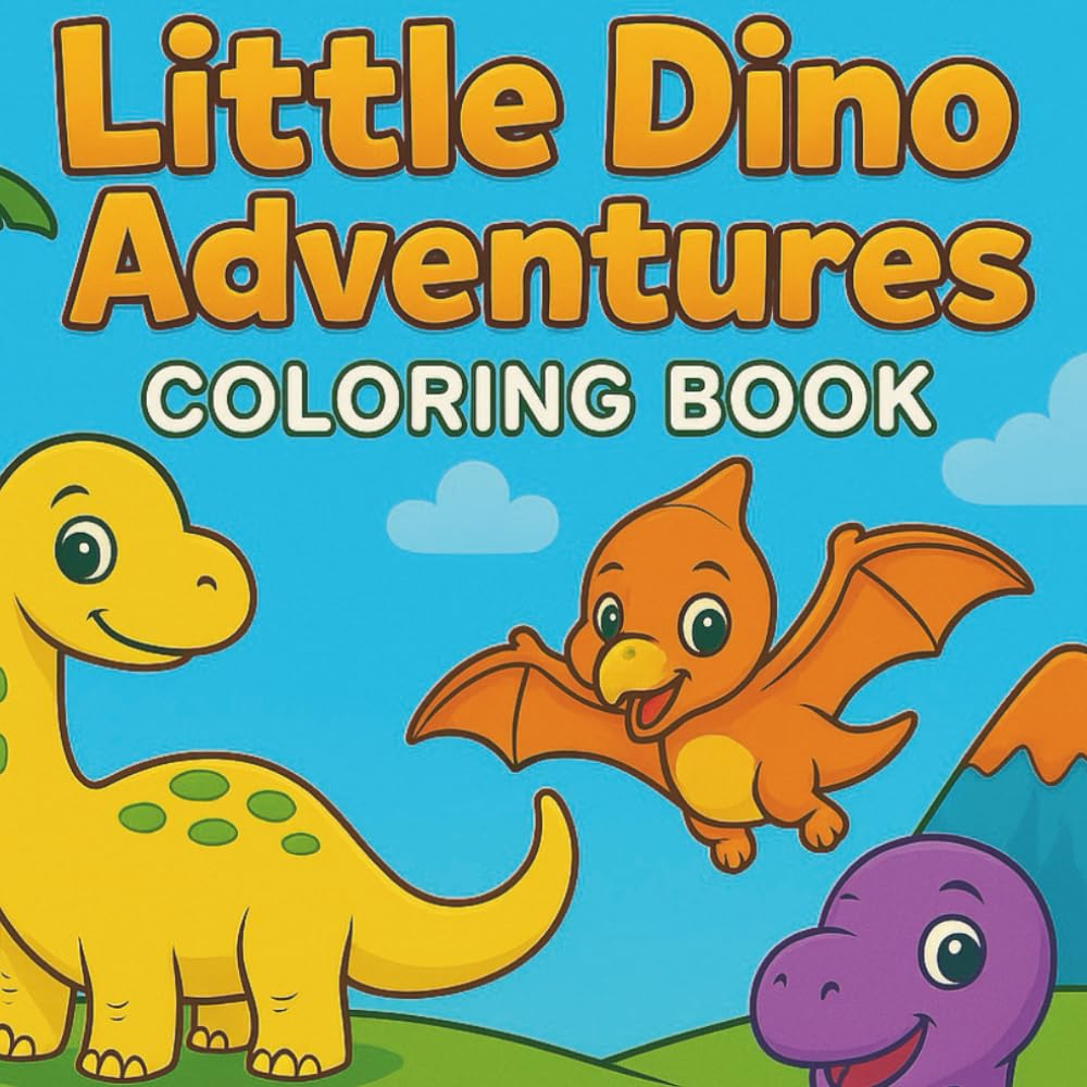 Little Dino Adventures Coloring Book