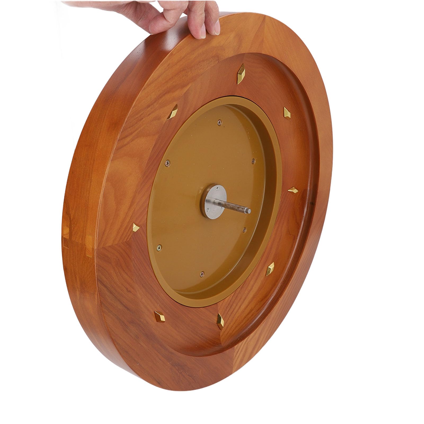 Set da Gioco con Ruota in Legno Lucido per Serate di Gioco in Famiglia Legno di Betulla da 18 Pollici con 1x0 Singolo