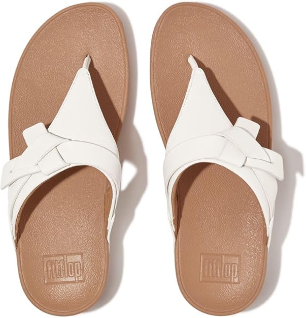 Amazon.com | FitFlop Women's Lulu Folded-Knot Leather Toe