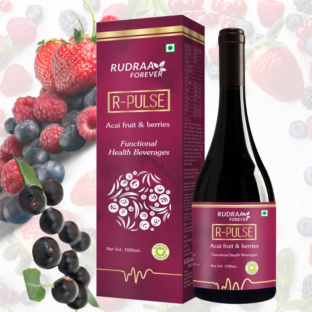 Rudraa R-Pulse Acai Berry Juice For Body Antioxidant | Detoxification Antiviral | Immunity Booster | Weight Management | helping in UTI problem | 1000Ml-picture-28