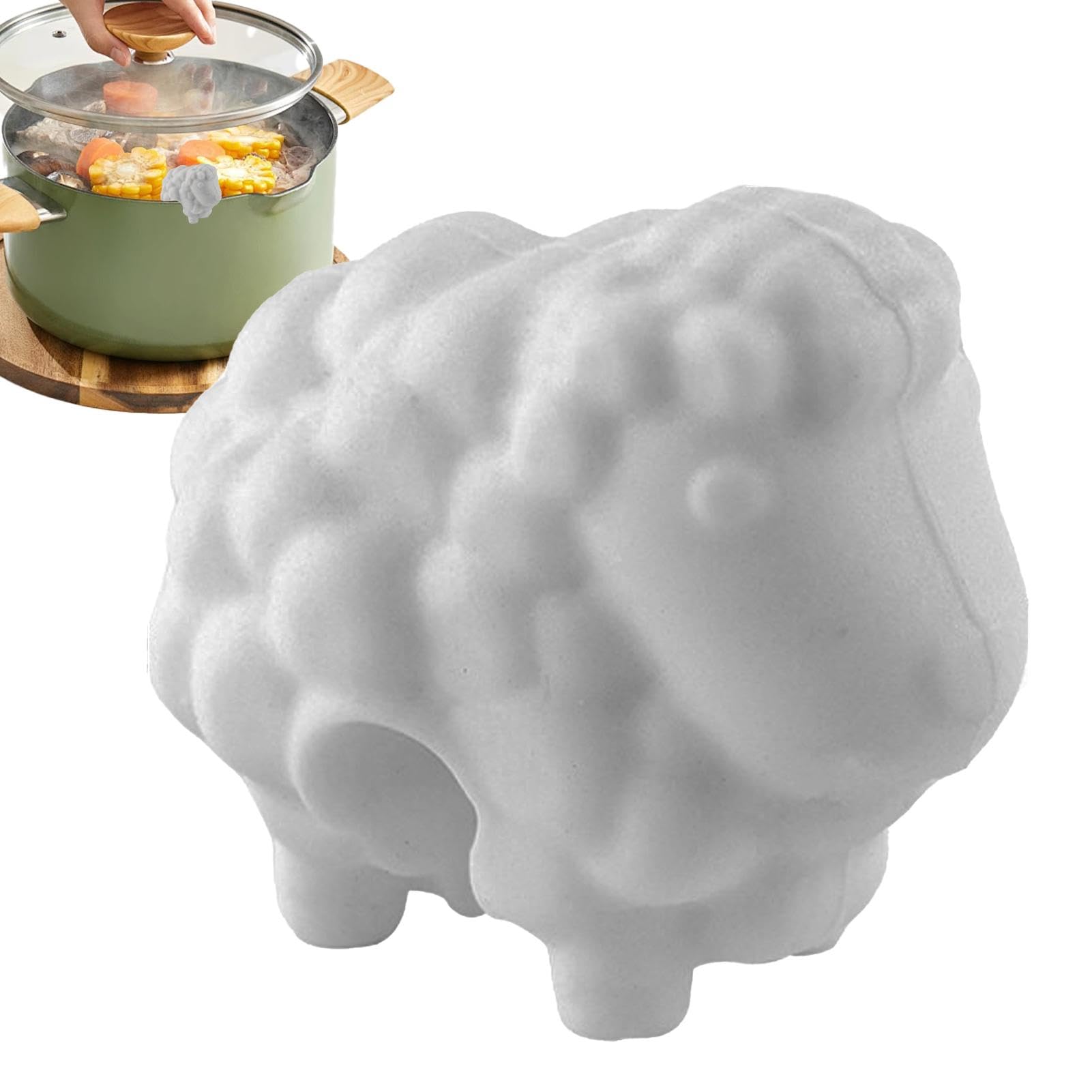 Sollevatore per coperchio della pentola, in silicone, per evitare