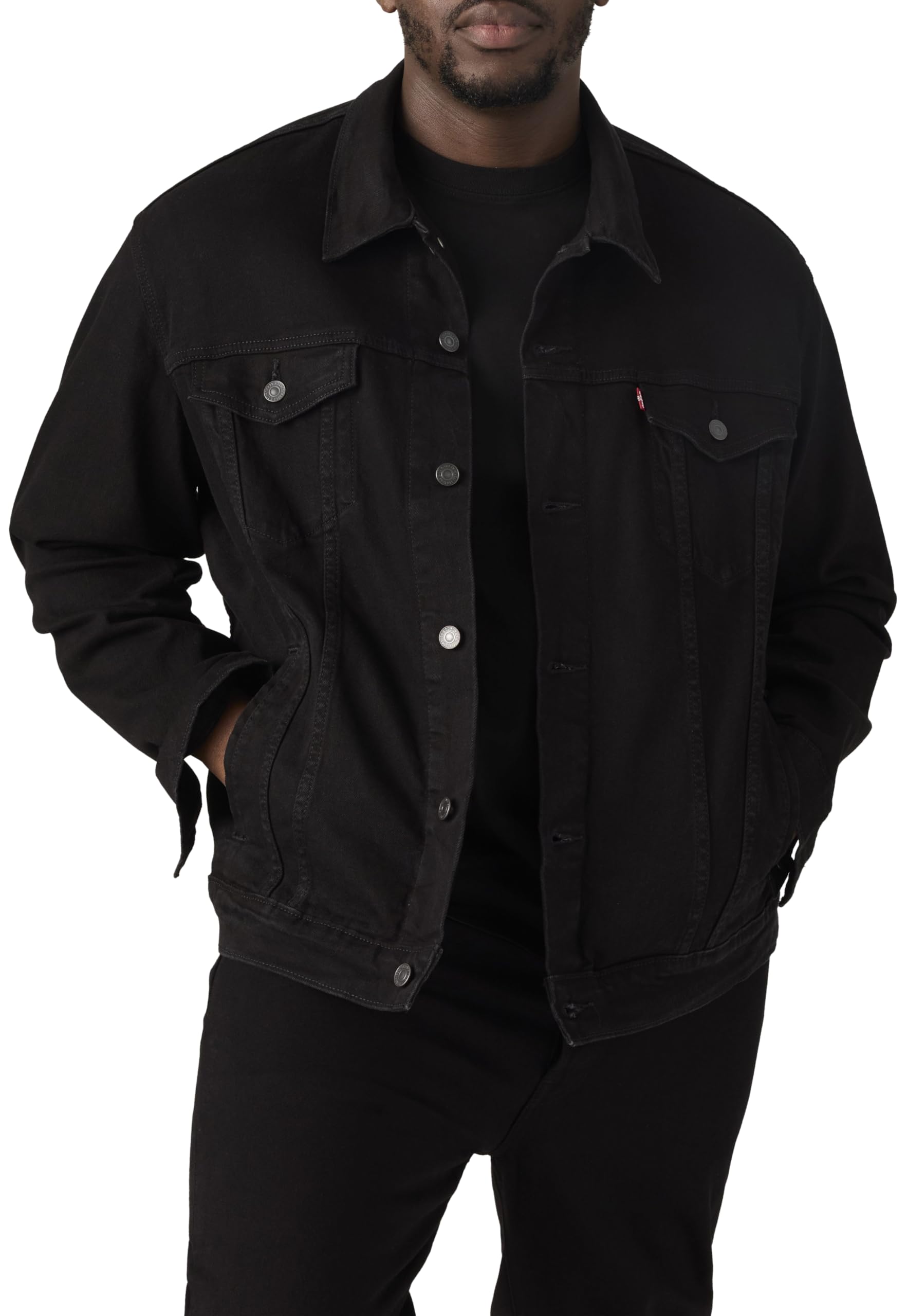 Levi's Classic Trucker Jacket - Black - 99% Cotton, 1% Elastane - Male - 4XL