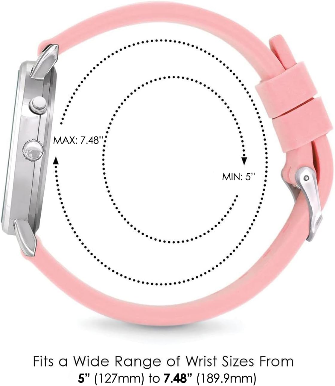 Speidel Glow Scrub Watch™,Electroluminescent Dial,Nurses,Doctors,Students 3ATM, Engraveable - Image 4