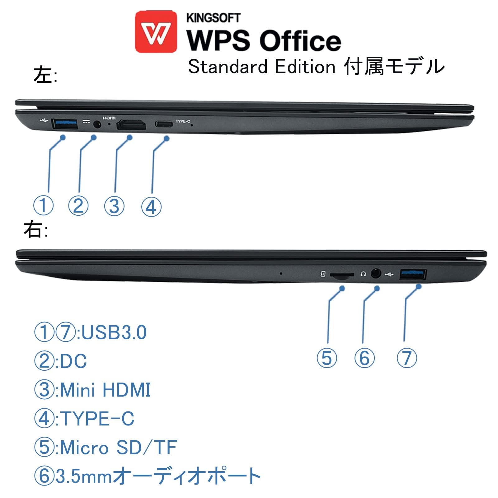 Amazon.co.jp: 【整備済み品】 WVX ノートパソコン14インチ薄型ノート