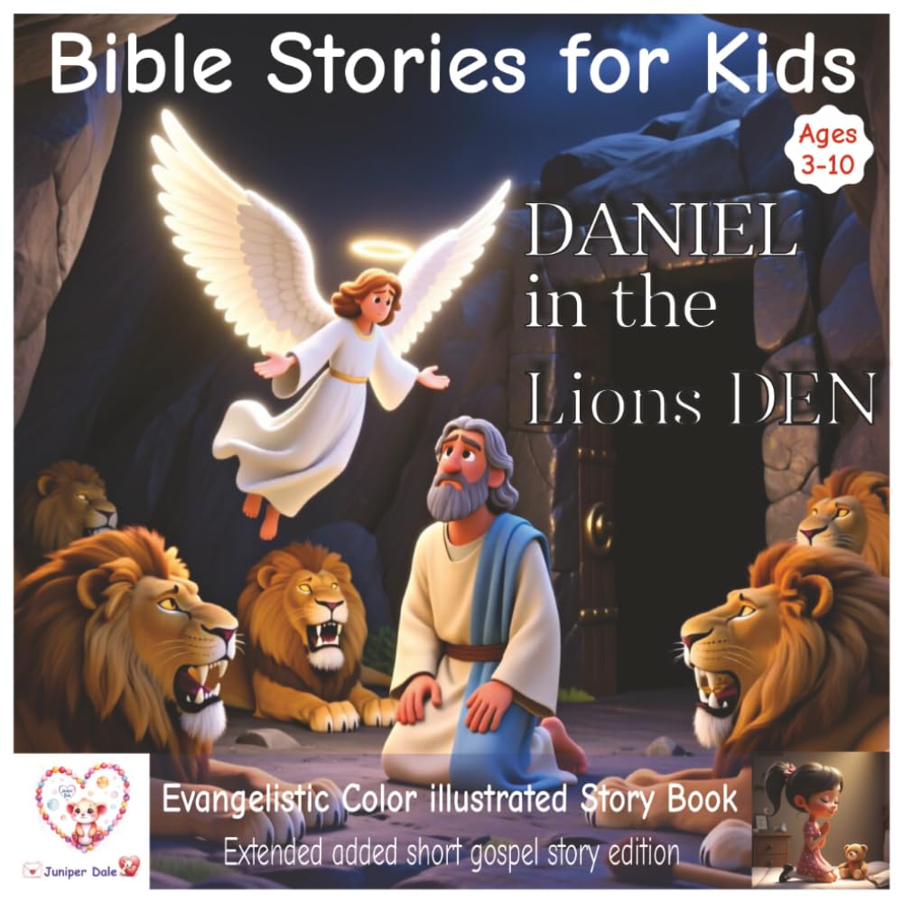 Bible stories for kids: Daniel in the lions den | Pixar style illustrated bible story | Ages 3-10 | Additional gospel story | Extended