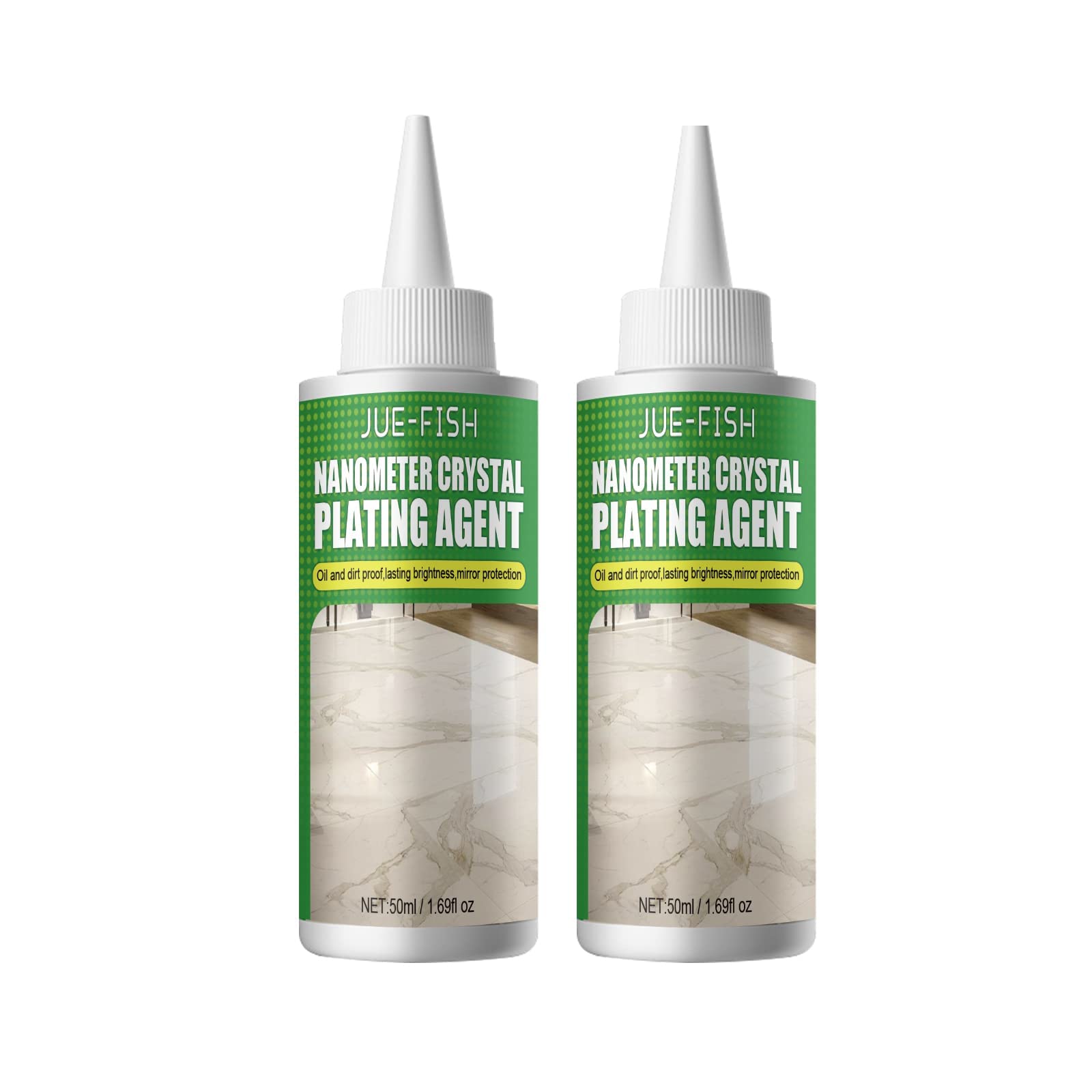 2 Pcs Marble Nano Crystal-plating Agent, Stone Crystal Plating Agent, Plastic Crystal Plating Agent, Nano Crystal Plating Agent for Kitchen