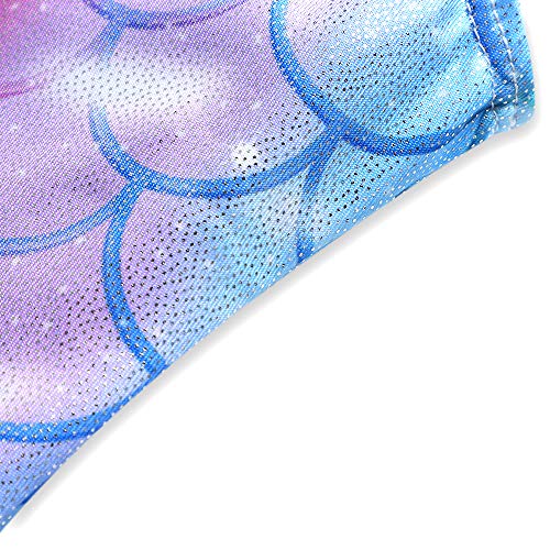 Image of HOZIY Gymnastics Leotards for Girls Unicorn Aurora Rainbow Mermaid Dinosaur Cupcake Sparkle Biketard Toddlers Kids Children