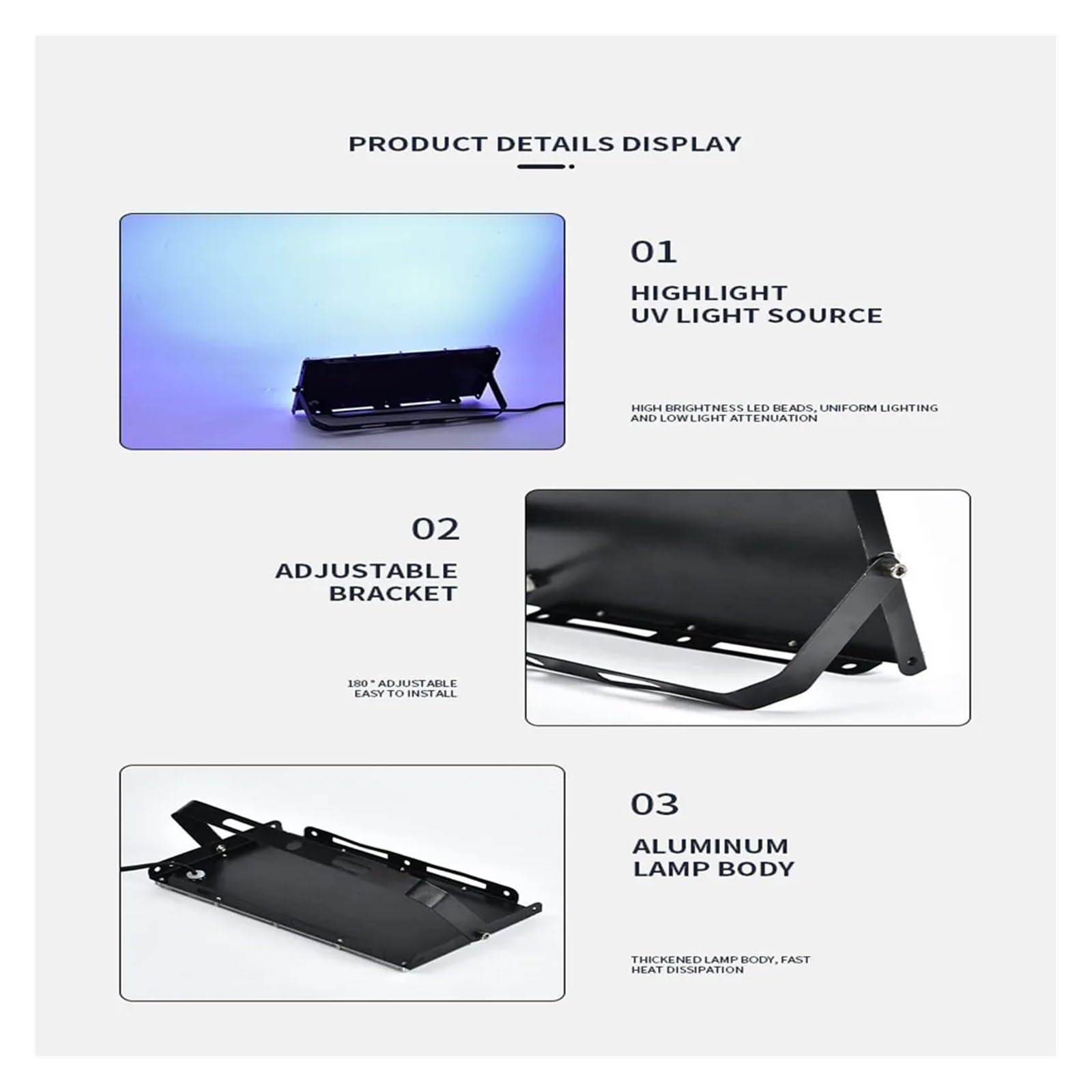 Lámpara de curado UV Lámpara Ultravioleta LED USB de 10 W, 395 NM y 405, sin Sombras, for Pintura Adhesiva, Resina, Tinta curado Pegamento UV. Detección Fluorescencia(405nm)