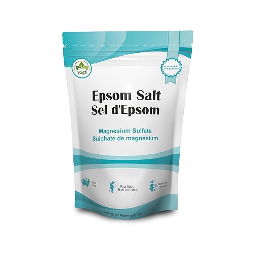 Yogti Natural Epsom Salt- Canadian Brand 10 pound - Epsom Salt