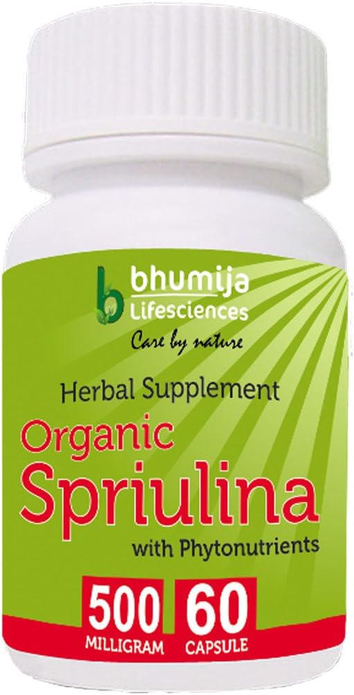Bhumija Lifesciences Organic Spirulina Capsules 60's
