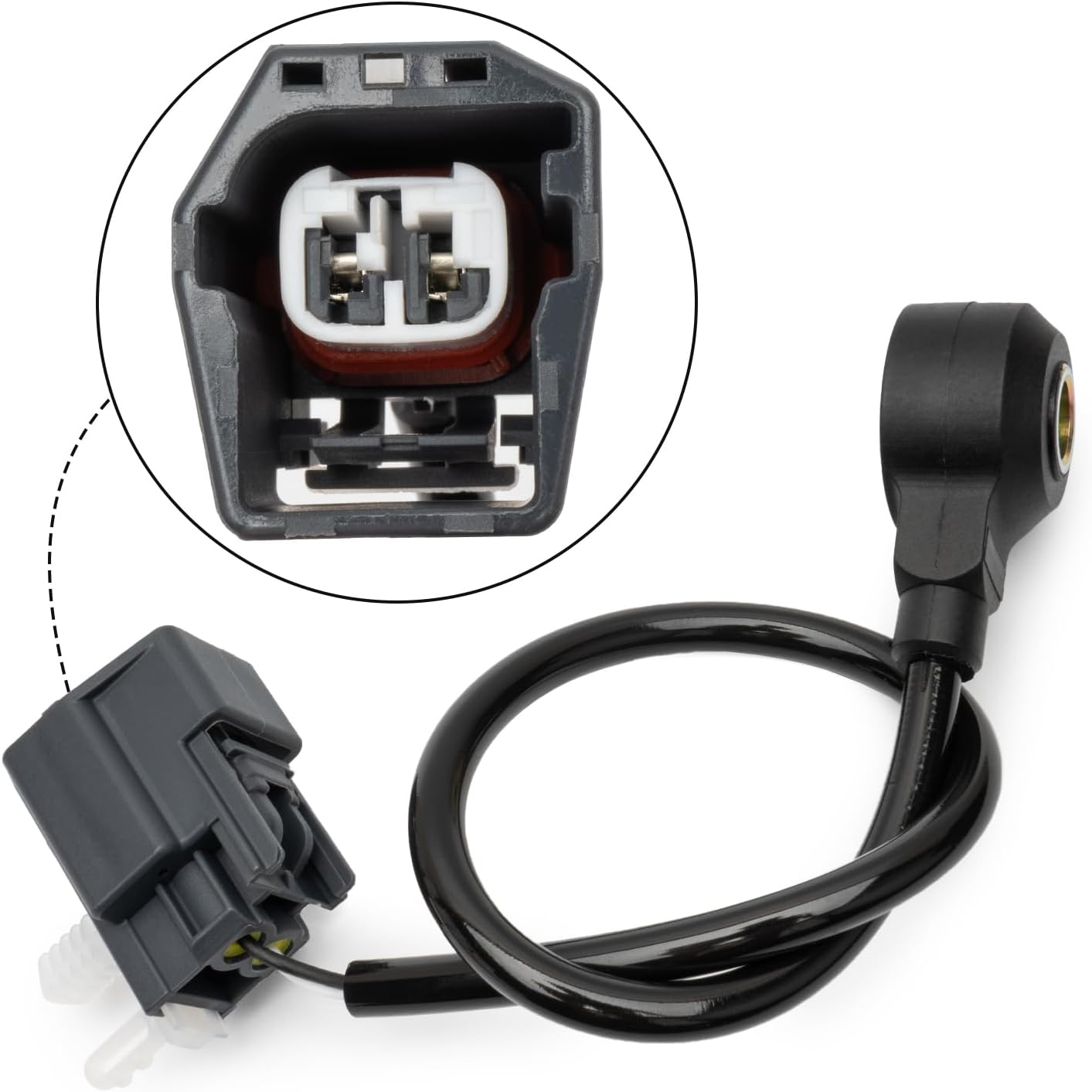 1S7Z12A699BA Ignition Knock Detonation Sensor Compatible with Ford C-Max Ecosport Edge Escape plorerFocus,JaguaLand Rover Discovery Sport Lr2 Range Rover Evoque Miata Tribute,Mercury Mariner Milan