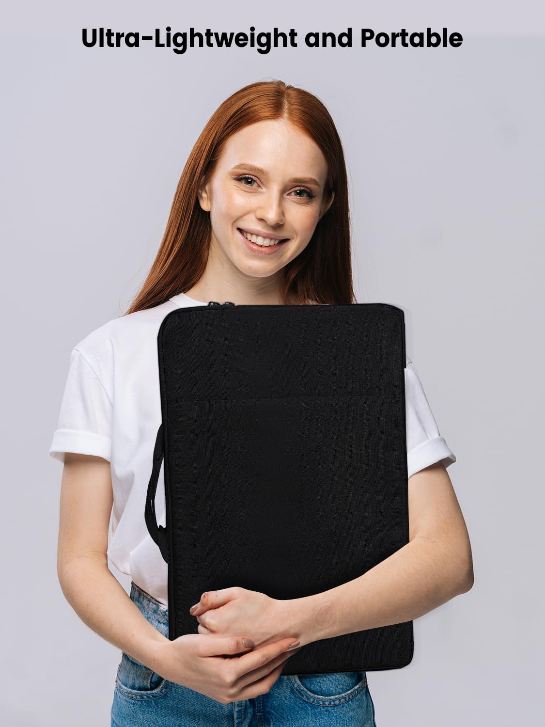 UPERFECT Custodia per Laptop da 22 Pollici per Computer Portatile/Computer Portatile/Notebook/Tablet con Tasche Laterali di Grande Capacità e Manico Durevole, Impermeabile, Resistente agli Urti