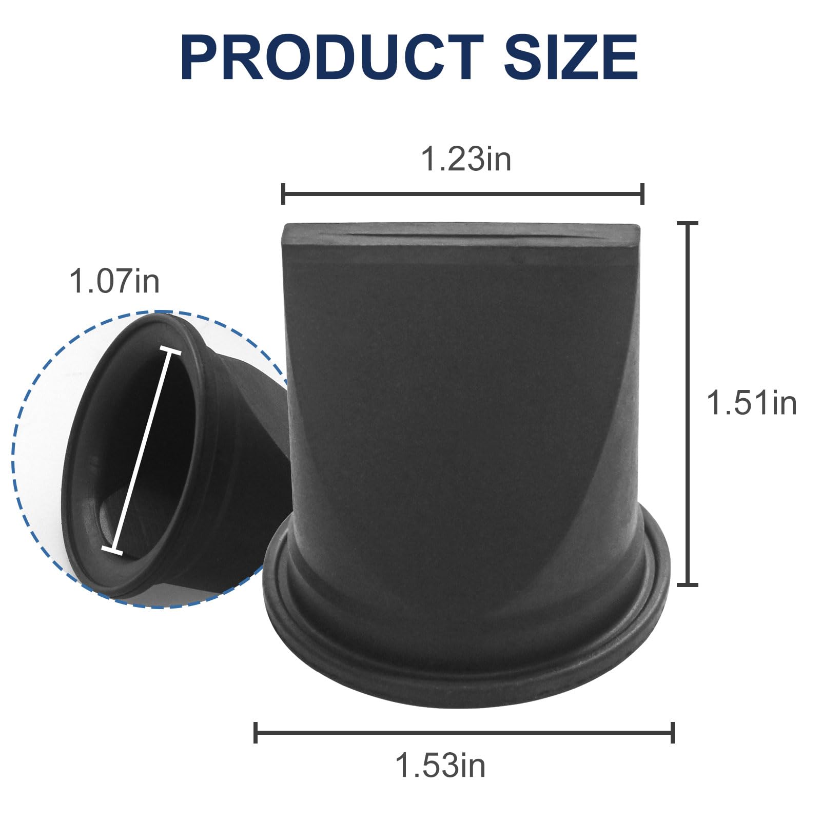 385310076 Duckbill Valve Kit 1-12 Black4 Pack for Dometic Toilet and Sealand Vacuum Generators S & T Series Pumps Bellow Replacement Part Repair Kit product thumbnail 8