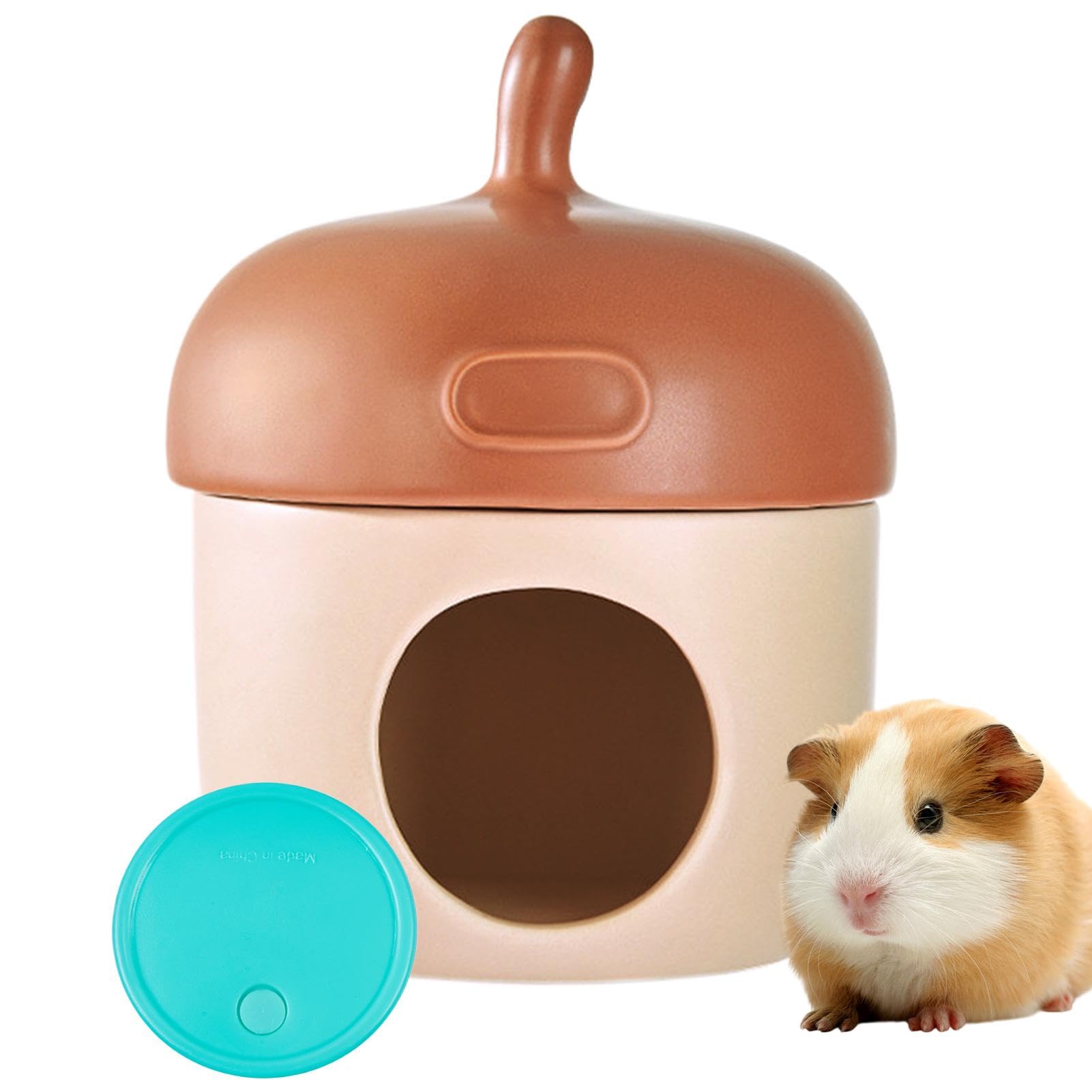 Hamsterhäuser Einzigartige Kleintier-Habitatdeko, Eiskäfig-Zubehör | Keramik Kleintier-Lebensraumdeko, Ice-Käfigzubehör, Käfigzubehör für Zwerghamster, Rennmäuse, Mäuse, Goldhamster, andere