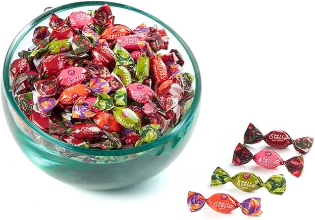 Elite Chocolate Stella Strawberry Peach Cherry Apple Flavored Candy 1Kg Gluten Free