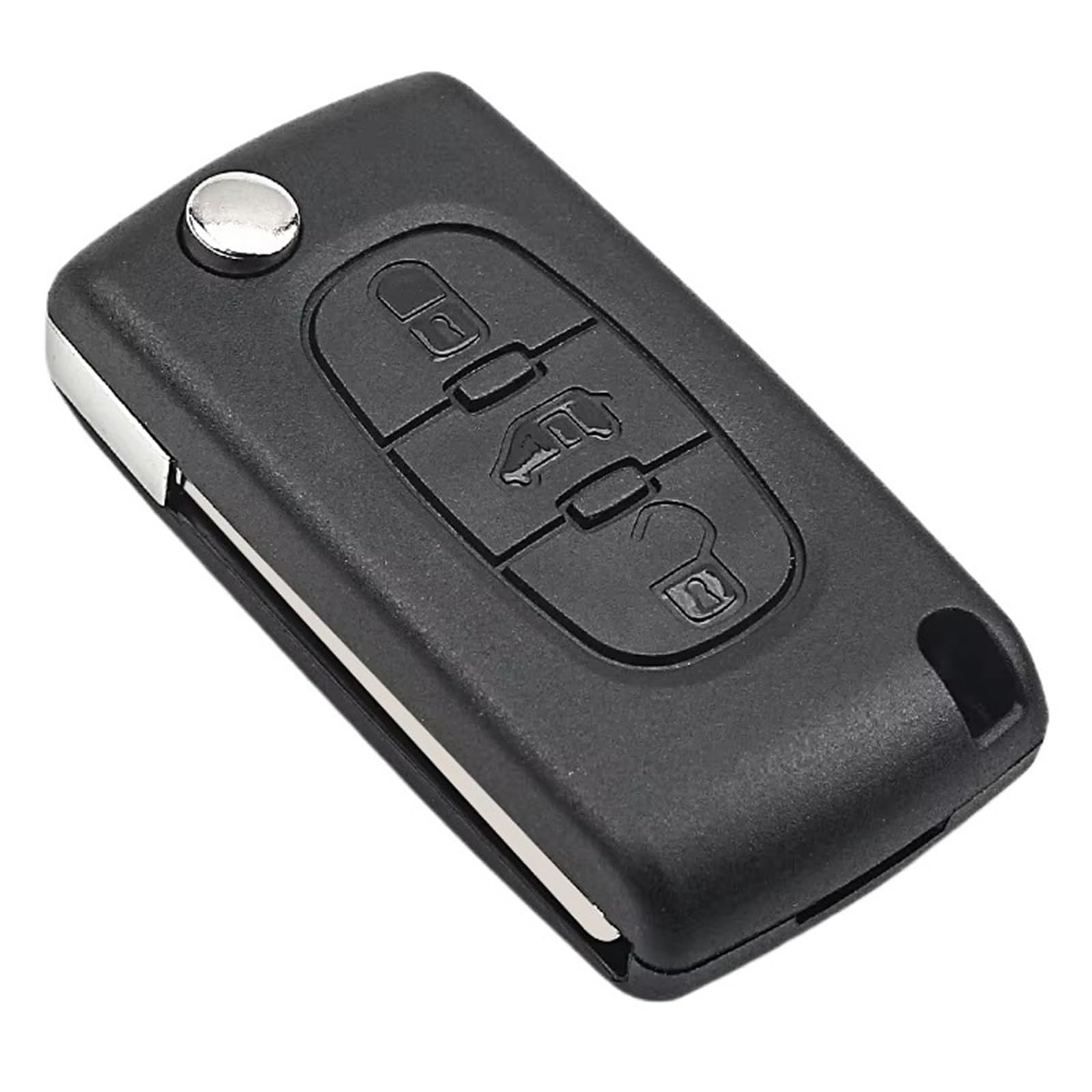 Compatibile Con Fiat Per Scudo 2007 2008 2009 2010 2011 2012 2013 2014 2015 2016 3 Pulsanti Custodia Chiave A Distanza Auto Borsette Accessori(HU83 Ce0536)