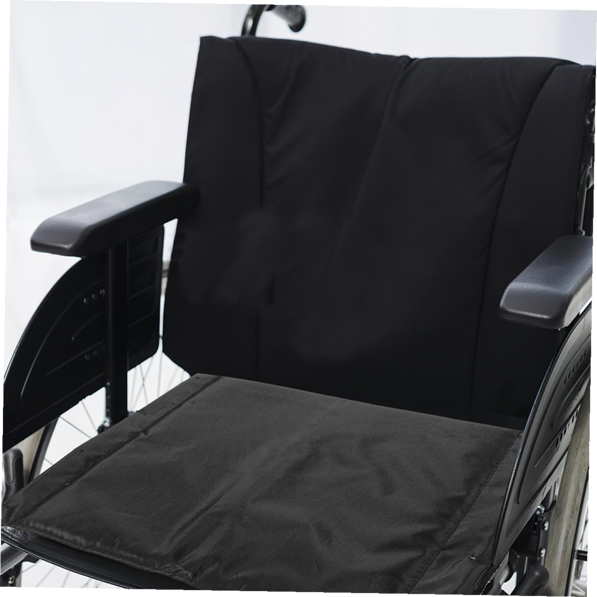 TOYANDONA 2 Piezas Cojines para Silla de Ruedas Unidades Asiento Acolchado Grueso Tela Oxford Transpirable Antideslizante Fácil Instalación Recambio Asiento Silla Ruedas
