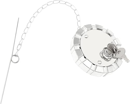 Tapa de combustible de bloqueo (1 unidad), rosca de 3 12 cursos, 5.5 TPI, ventilada, tapa de gas con bloqueo de tanque de combustible diésel para