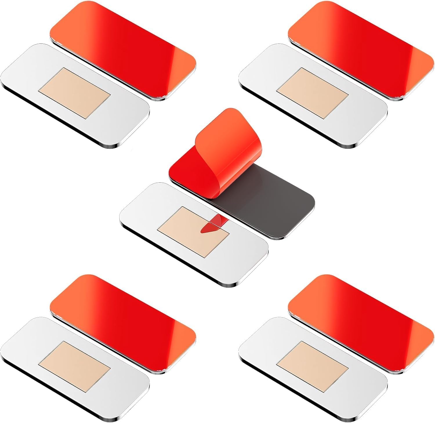 6 Pack Magnets for Cabinet Doors,Ultra Thin Magnetic Drawer Catch,Adhesive Drawer Magnets,with Adhesive No Drill – Stainless Steel,Child Proof Lock for Kitchen, Bathroom & Rv Cabinets 1.57” X 0.79”