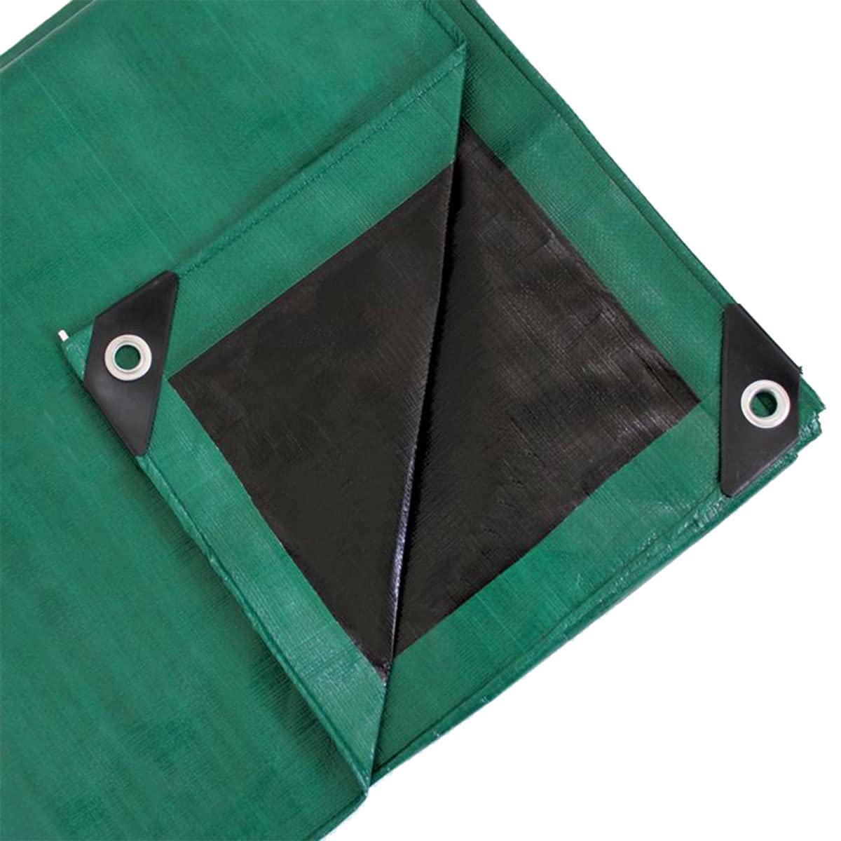 Charlies Green & Black Heavy-Duty Reversible Tarpaulin, 200Gsm – 4M X 5M