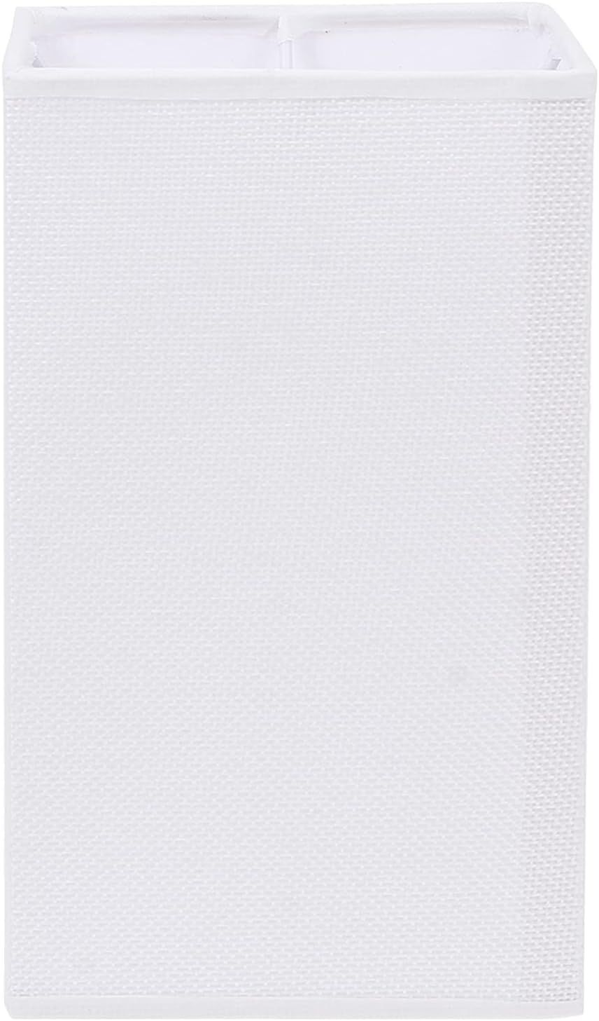 OSALADI E27 Square Cloth Lamp Shade 4.7X7.9 Inch White Light Cover for Table Floor Wall Ceiling Lamps Diffused Warm Lighting