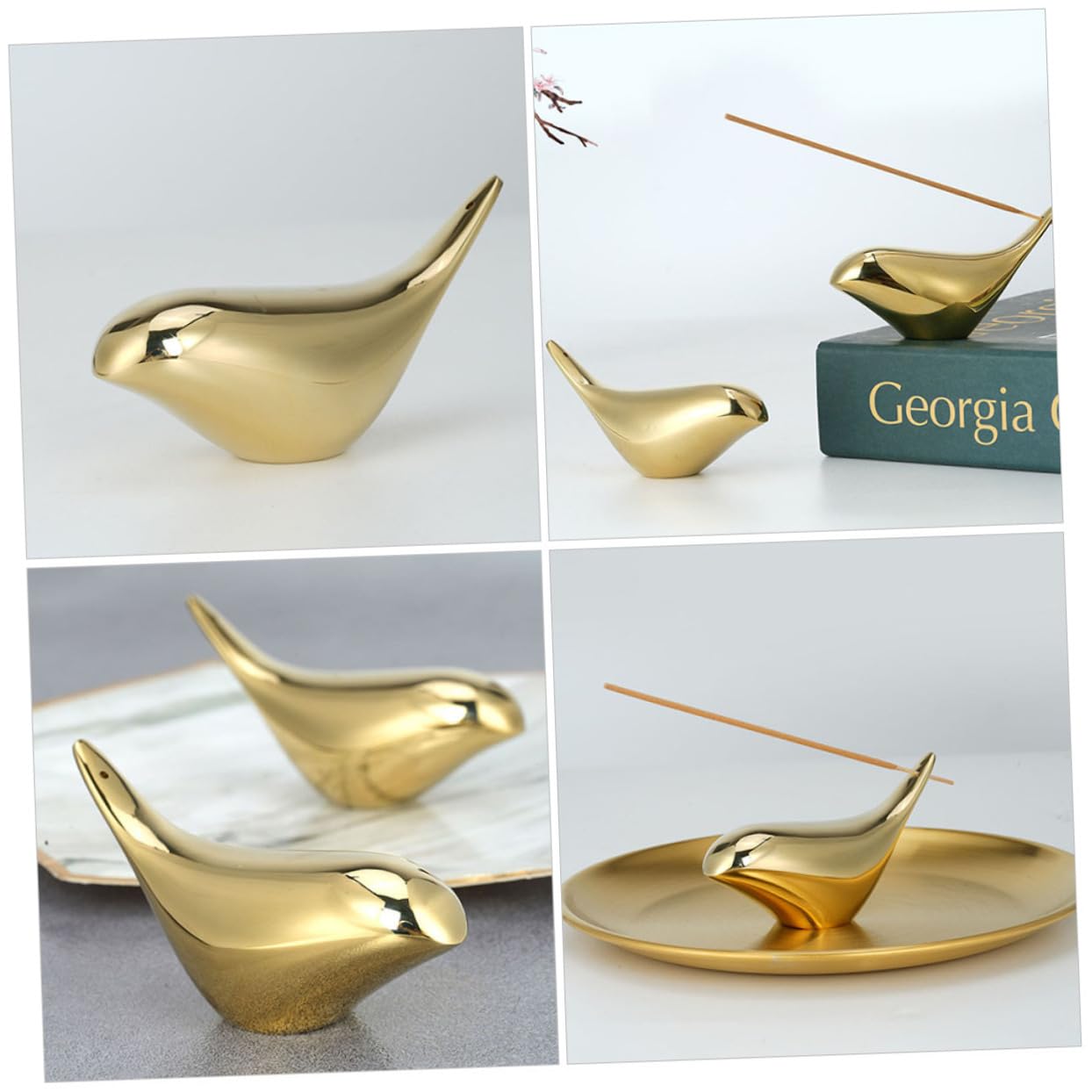 Amazon.co.jp: ORFOFE 真鍮製のチュア鳥像 滑らかな仕上げ 耐久性の