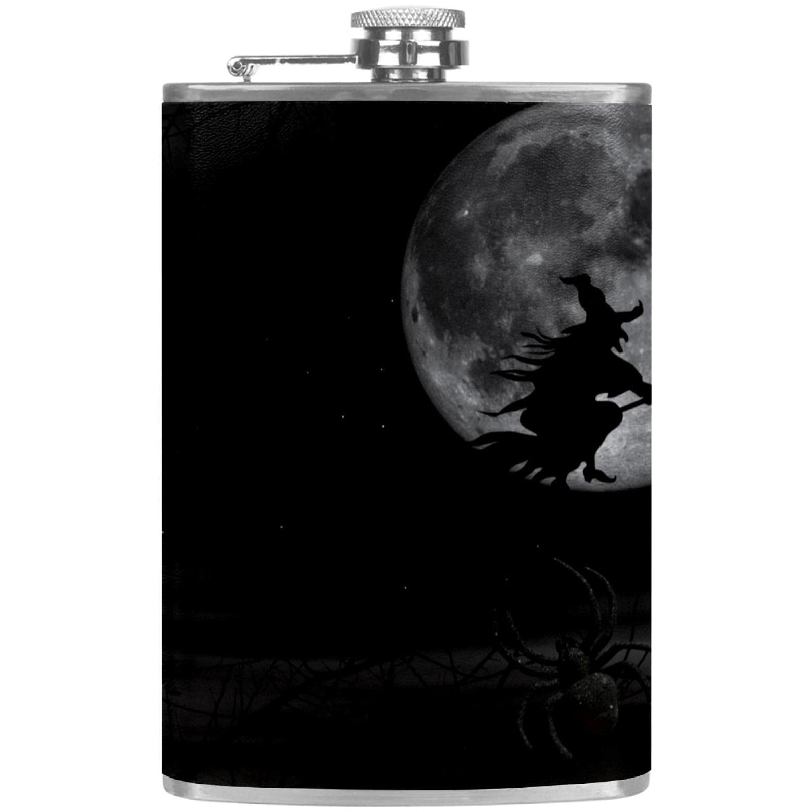 Flasque à liqueur sorcière d'Halloween et son entonnoir pour vos escapades et soirées d'hiver