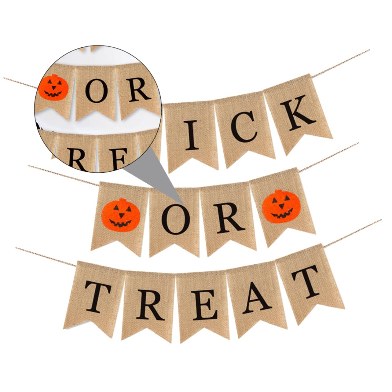 NUOBESTY 2pezzi Banner Di Halloween Con Lettere Decorazione Festiva Per Feste e Ambienti Interni Ed Esterni