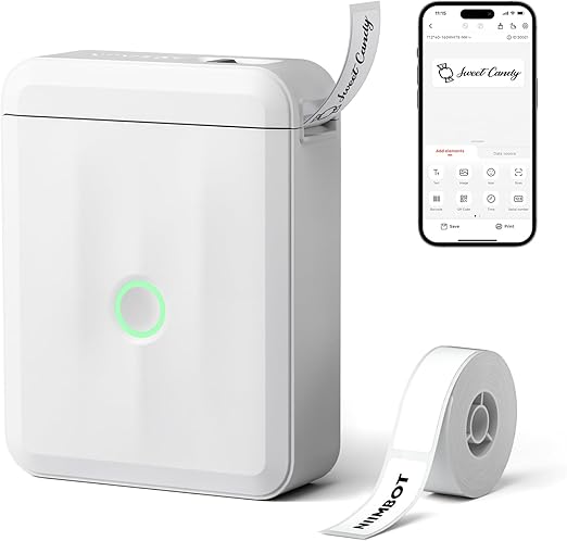 Etichettatrice NIIMBOT D110 Bluetooth - Stampante Termica Per Casa E Ufficio