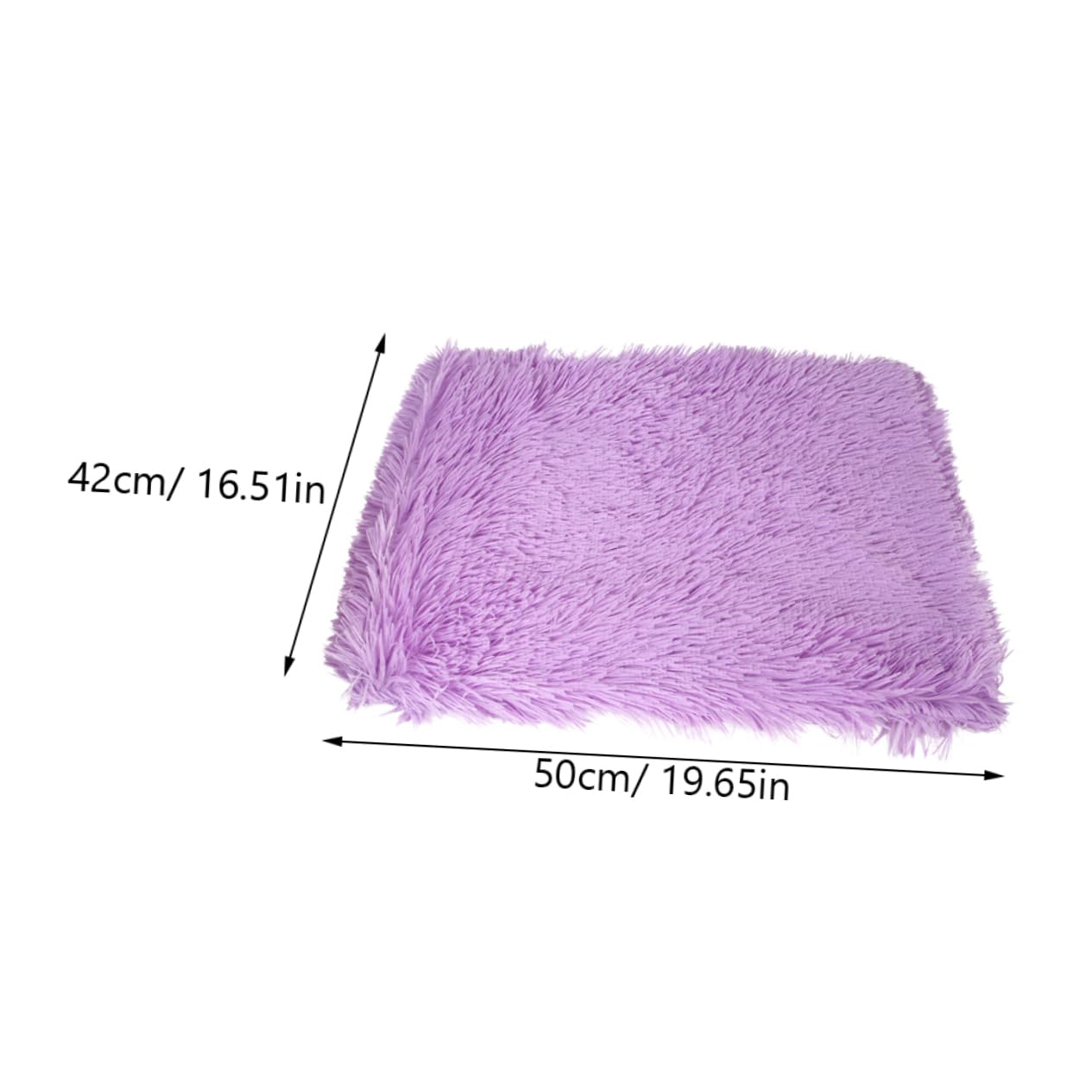 GANAZONO Pet Fleece Cushion for Dogs and Cats Blanket Nest Mat for Home Use Winter Warmth Soft Durable Material S Purple