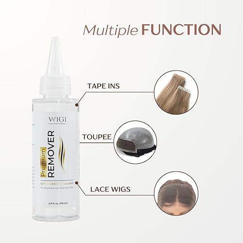 Miniatura 4 de WIGI Removedor de pegamento de peluca de 4 onzas con bomba de niebla y tapa de boquilla, removedor rápido y seguro, pegamento de encaje, removedor