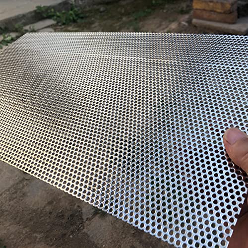 Fengyoo FENGYOO-CKB3MM Perforated Metal Sheets-Expanded & Perforated Sheets-Perforated Stainless Steel Sheet-20Ga 0.12 Inch Hole (About 3Mm)19.6 Inch X9.8"-Metal Mesh Sheet thumb #3