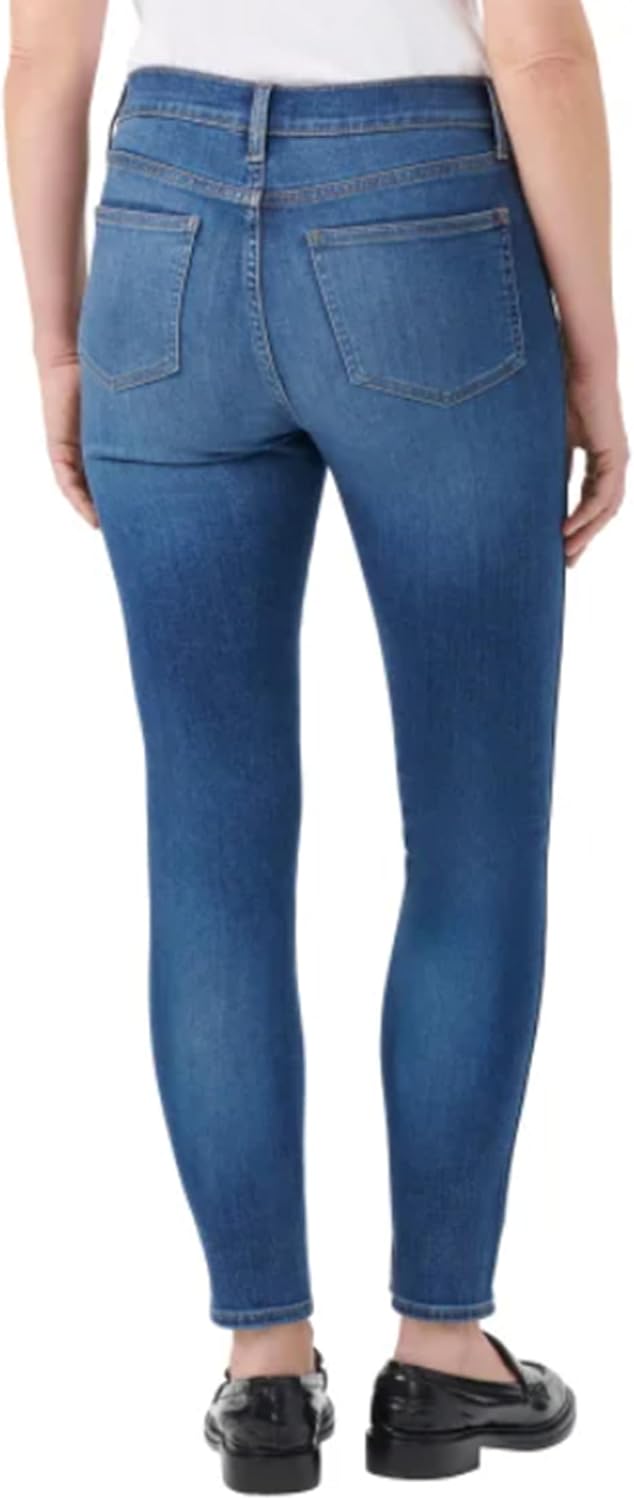 KIRKLAND Signature Women's High-Rise Skinny Jeans Pants (12, Blue) - Image 3