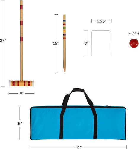 Vista 15 de Juego de cricket Trademark Global con bolsa de transporte