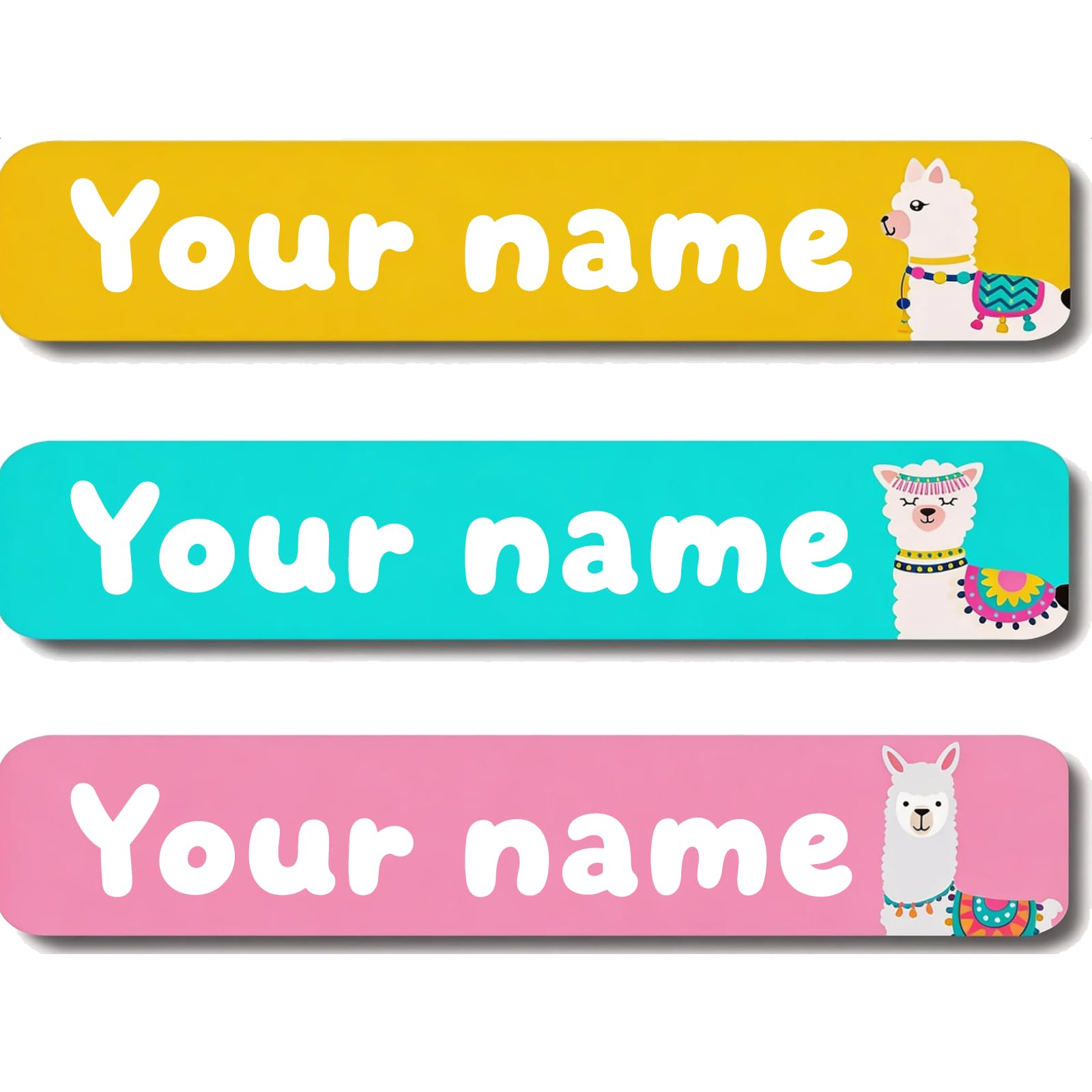 Personalized Waterproof Name Stickers for Kids, Washable Clothing Labels, Durable Name Tags for School, Kindergarten, Lunch Boxes, Books, Toys – Ideal Back to School（Dumb and Cute Sheep）