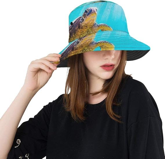 YSWPNA Womans Beach Hats Green Sea 