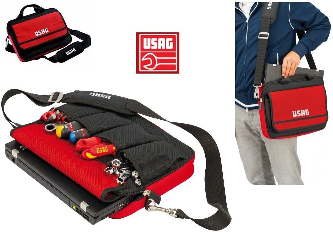 USAG 007 PCV Tool Bag PC Notebook Shoulder Strap for PC Empty Cod. 00070032