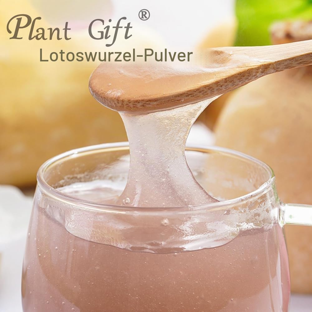 100% Natural Pure Lotus Root Powder 100g/3.52oz 莲藕粉 Für Smoothies, Shakes, Backen, Getränke,| Ohne Konservierungsstoffe, gefriergetrocknet, ohne Zuckerzusatz