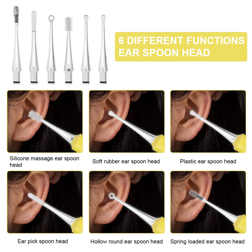 Lot de 2 nettoyeurs de nez et oreilles de bébé - Gadget sans danger pour enlever le cérumen et les oreilles - Avec lumière - Pour nettoyer le nez et les oreilles - Pour bébés, nourrissons, tout-petits