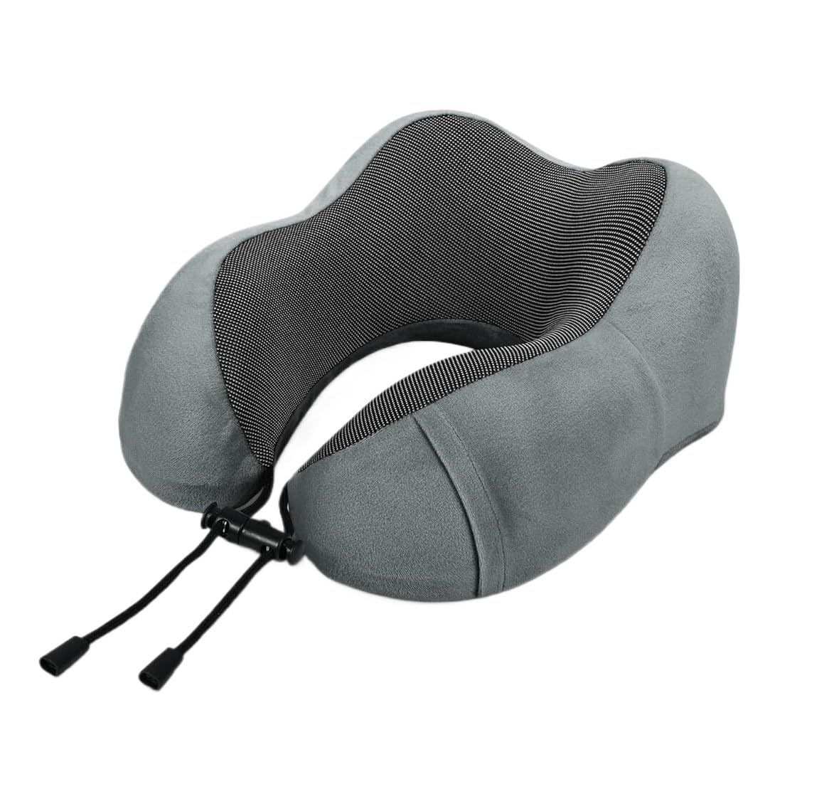 MHbdfsxz Travel Essential Flight Pillow Memory Foam Travel Pillow Neck Soft Airplane Sleeping Rest(Grey)