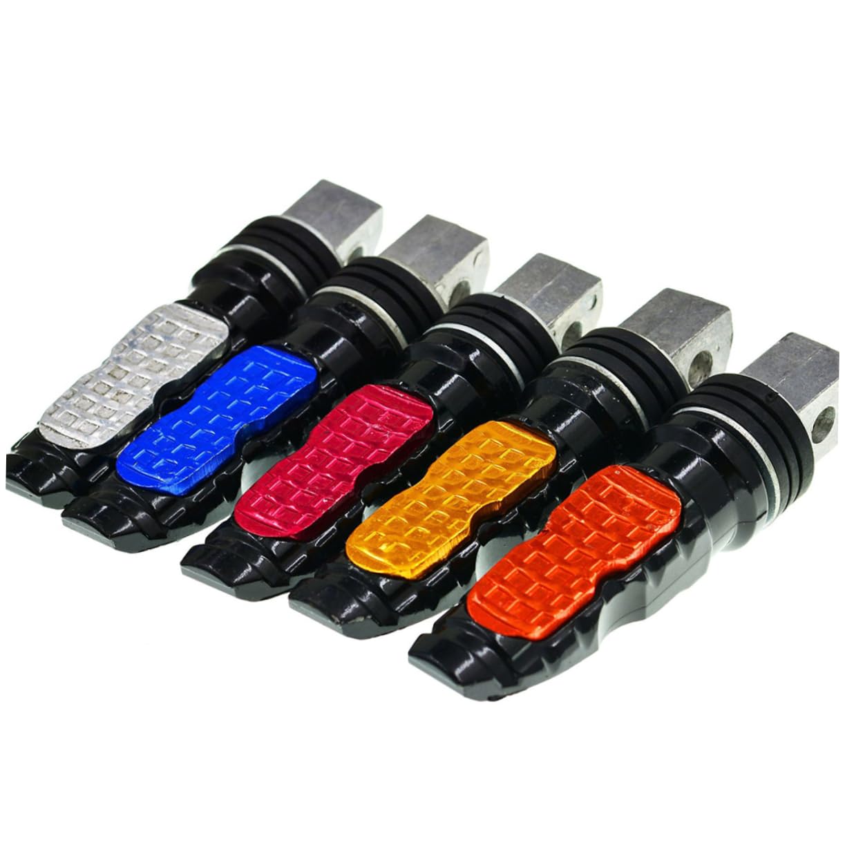 Gatuida Durable Bike Foot Peg Metal Footrest for Motorcycles and Bicycles Easy Assembly Sturdy Design Random Color Selection for Comfortable Riding