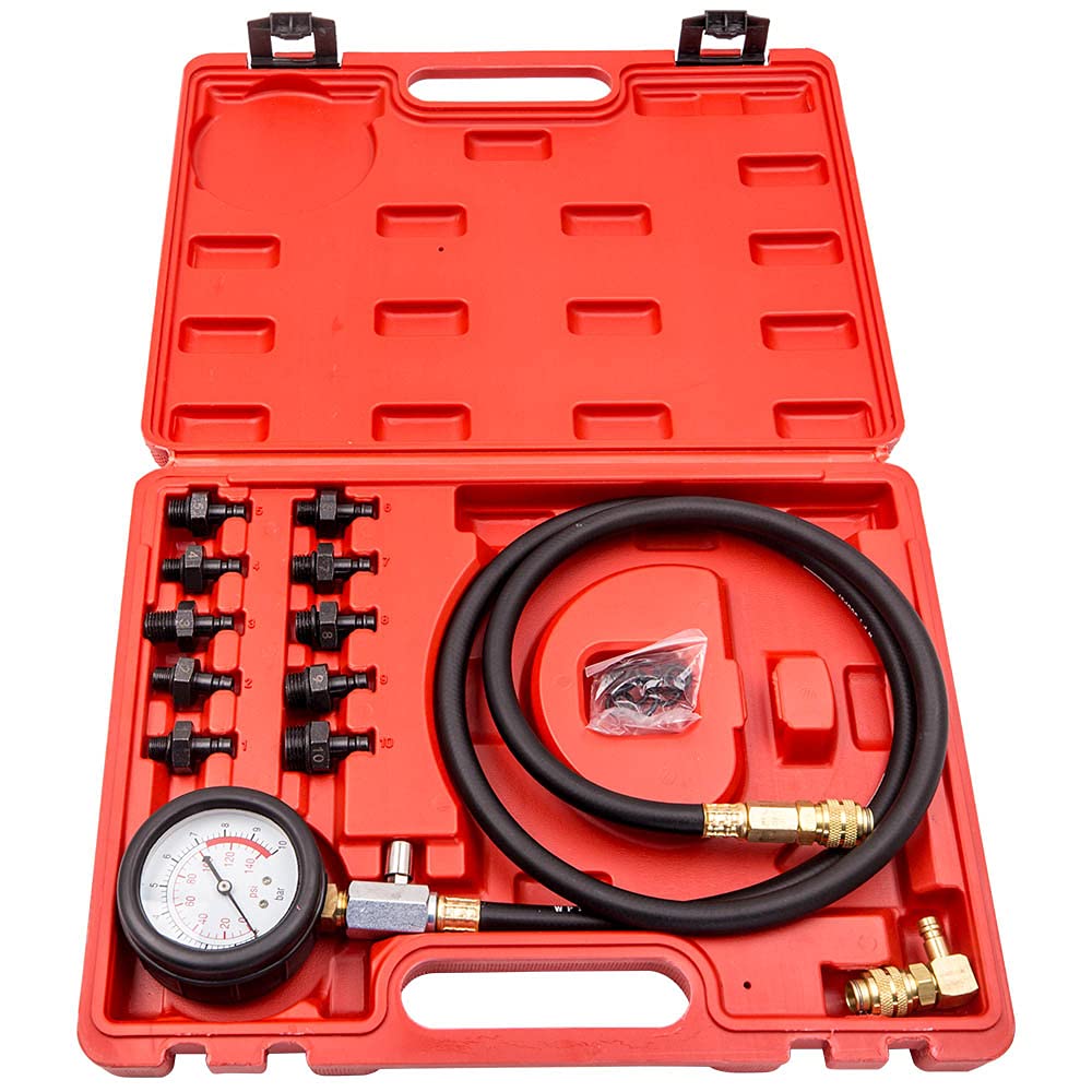 maXpeedingrods Engine Oil Pressure Detector Tester Gauge Tools Kit Low Oil Warning Car Garage