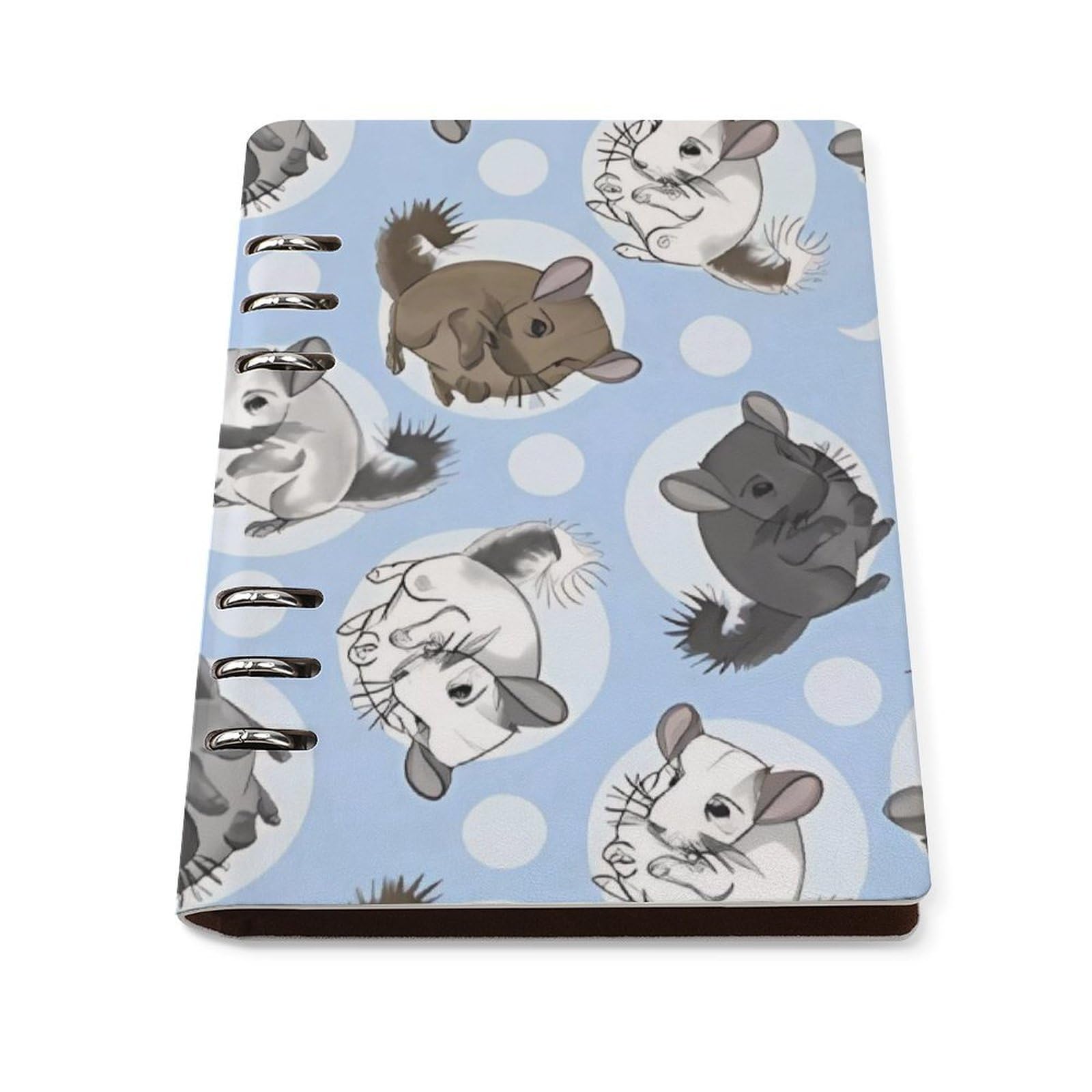 Carnet de notes A5 avec 6 anneaux détachables pour feuilles lignées - 8
